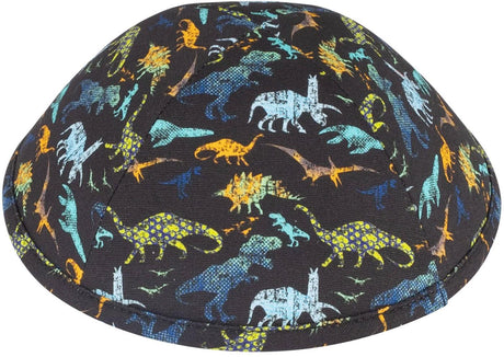 iKippah Boys Dinosaur Pixelated Yarmulka