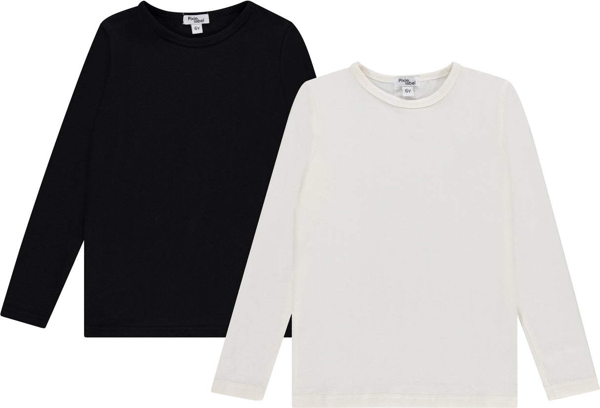 Pixie Label Boys Girls Cotton Tee Long Sleeve Shell - 10017