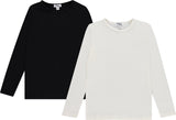 Pixie Label Boys Girls Cotton Tee Long Sleeve Shell - 10017