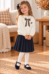 Phil and Phoebe Girls Printed Tie Dress - C-27858