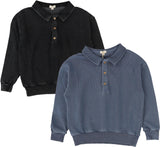 Lil Legs Wardrobe Staple Collection Boys Long Sleeve Sweatshirt Polo Shirt - SWP