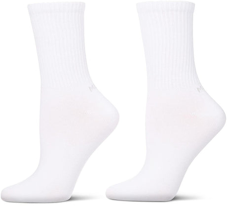 Memoi Womens Thin Ribbed Crew Socks 2 Pack - MO-612