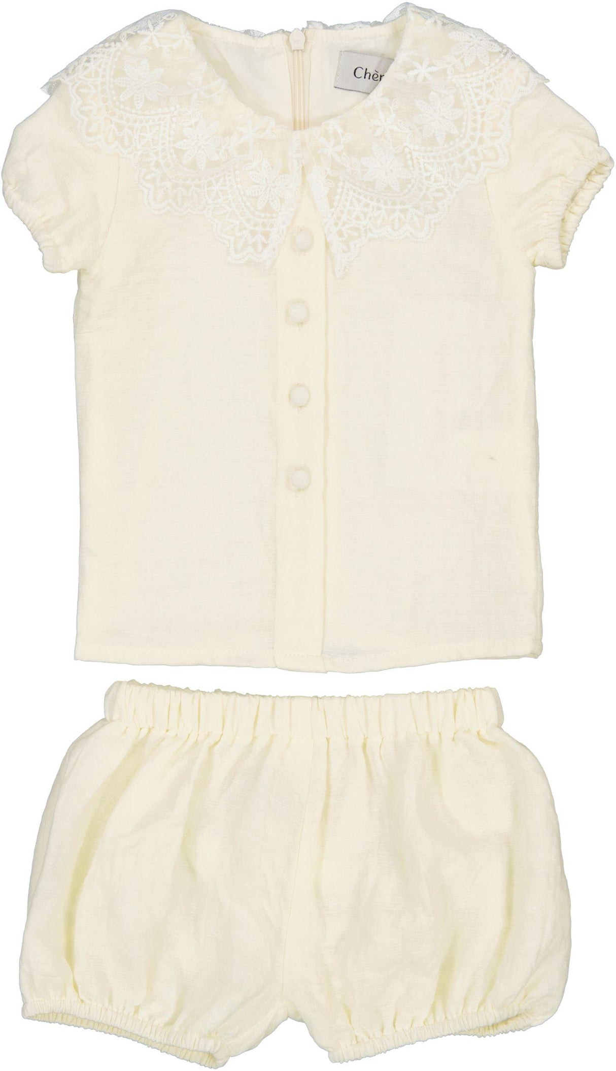 Cheribelle Baby Girls Lace Collar Outfit - 6102