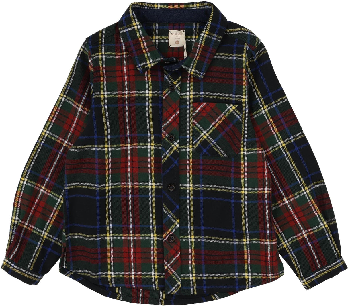 Analogie by Lil Legs Plaid Collection Boys Long Sleeve Shirt - PBS