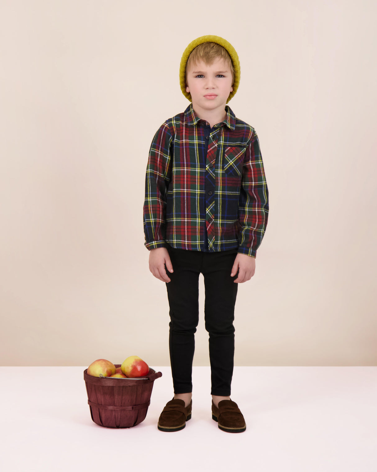 Analogie by Lil Legs Plaid Collection Boys Long Sleeve Shirt - PBS