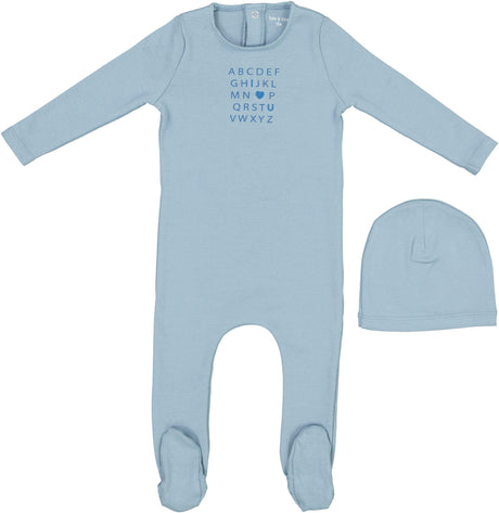 Bee & Dee Baby Boys Girls I Love You Cotton Stretchie & Bonnet Set - JILY