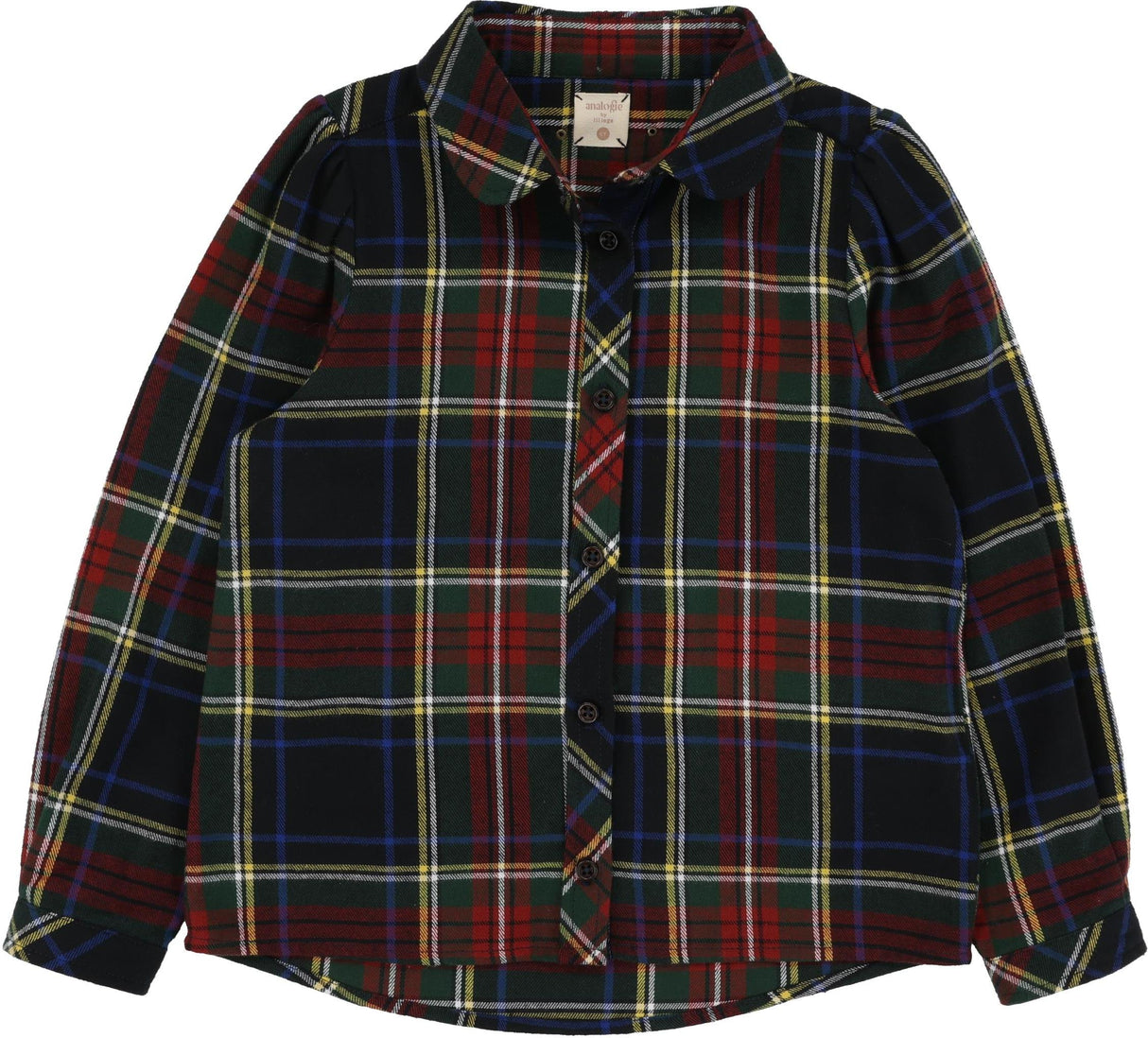 Analogie by Lil Legs Plaid Collection Girls Long Sleeve Blouse - PGB