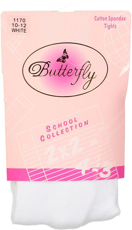 Butterfly Girls Flat Cotton Knit Tights - 1170