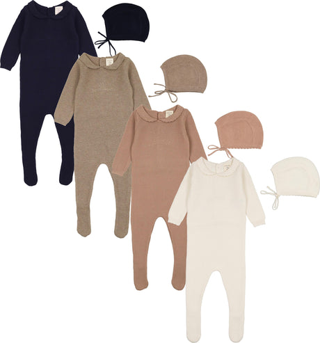 Analogie by Lil Legs Signature Collection Baby Boys Girls Knit Embroidered Footie - AF26S315