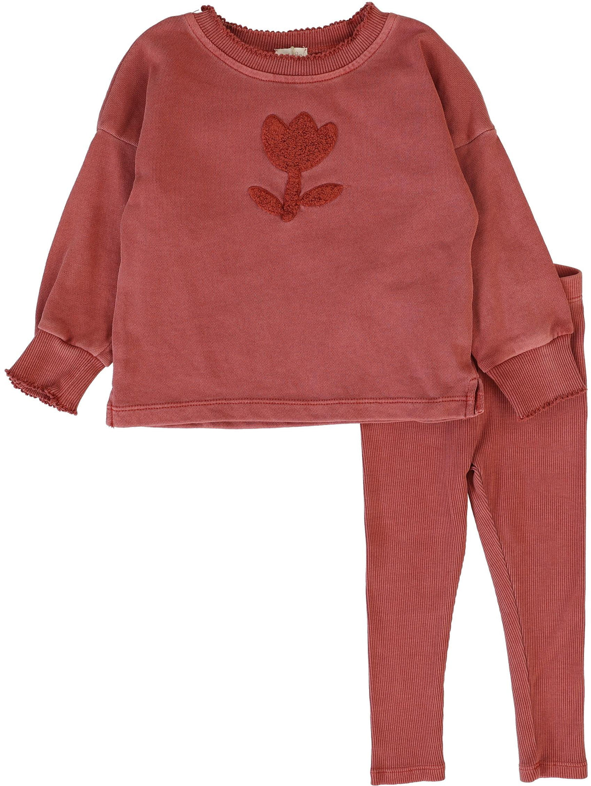 Analogie by Lil Legs Sherpa Collection Baby Girls Tulip Outfit - STS