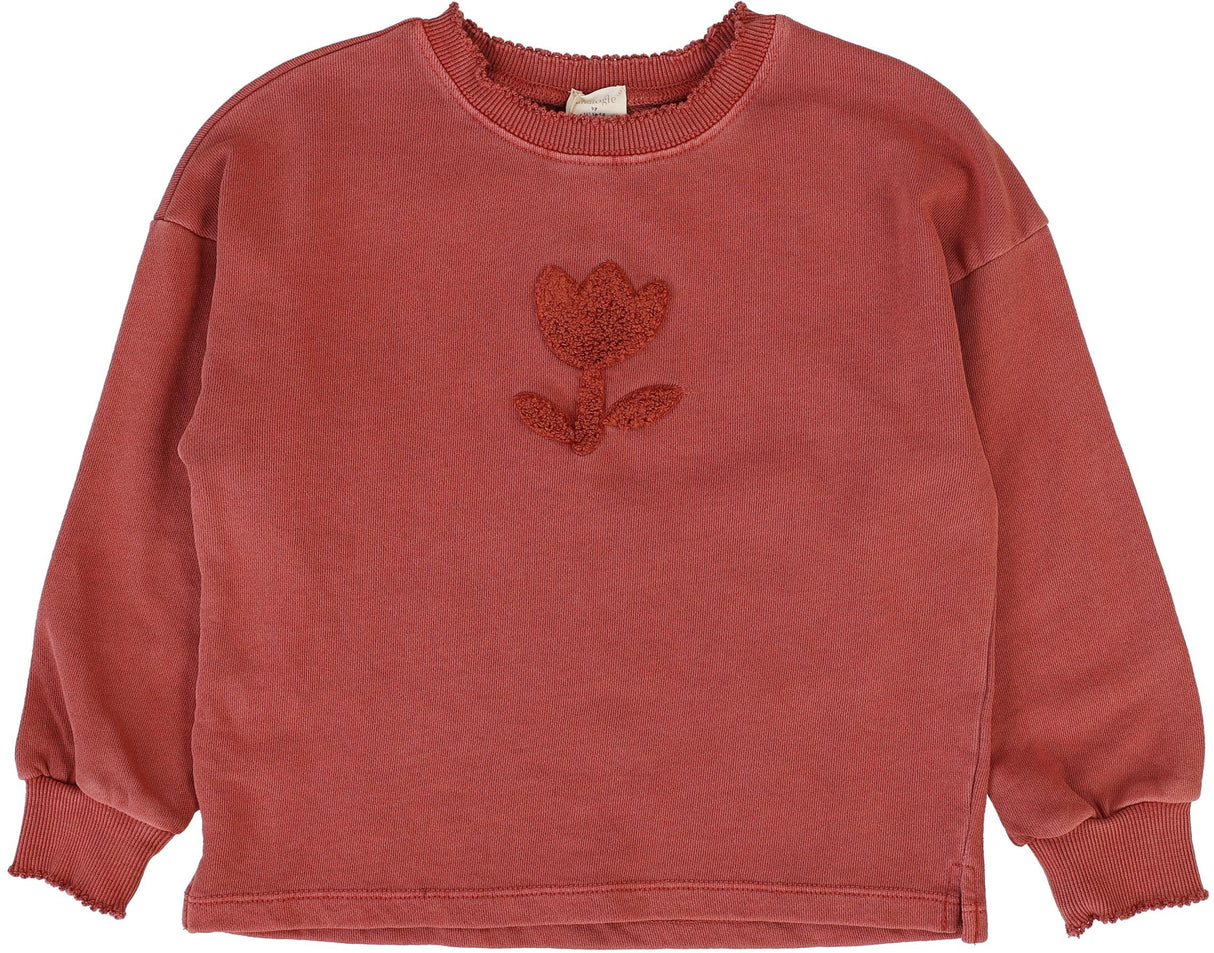 Analogie by Lil Legs Sherpa Collection Girls Tulip Sweatshirt - STS