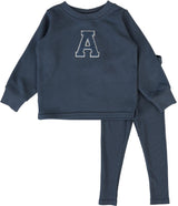 Analogie by Lil Legs Sherpa Collection Baby Boys Varsity Outfit - SVS