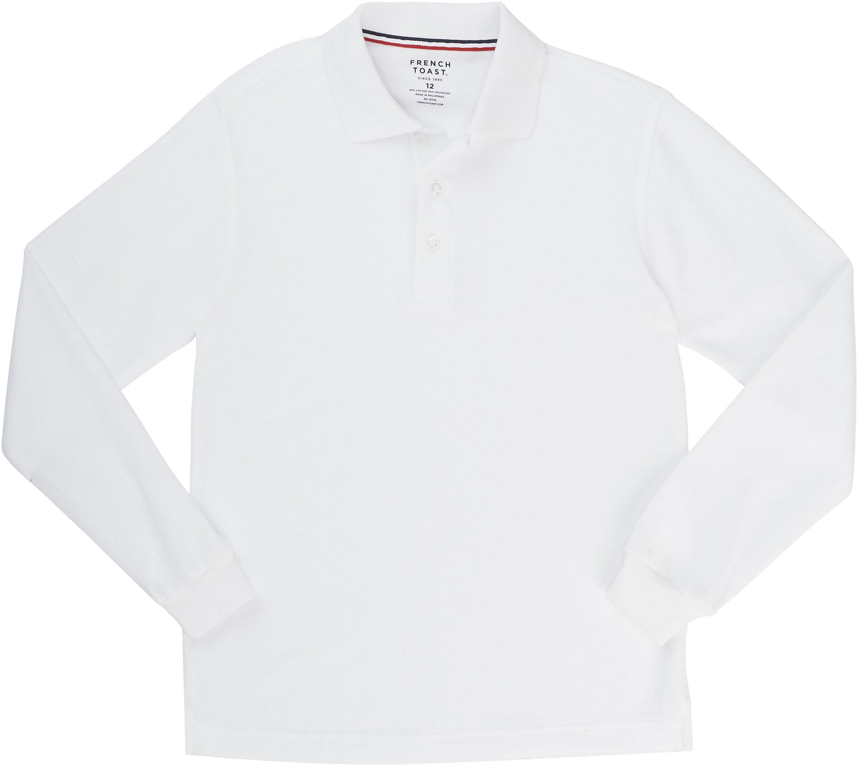 French Toast Boys Long Sleeve Polo Shirt