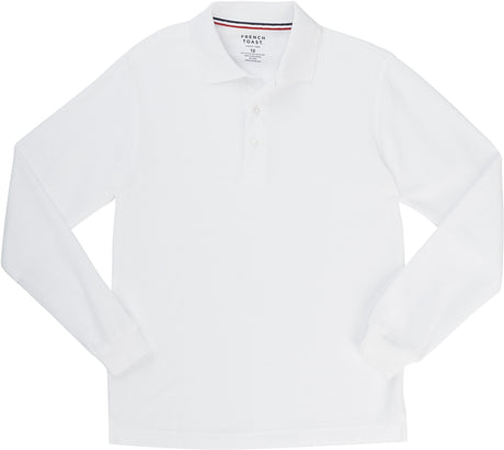 French Toast Boys Long Sleeve Polo Shirt