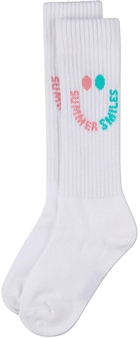 Memoi Girls Summer Smile Knee Socks - MKF-7233