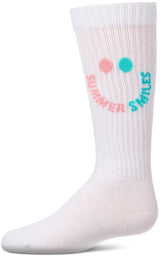Memoi Girls Summer Smile Knee Socks - MKF-7233