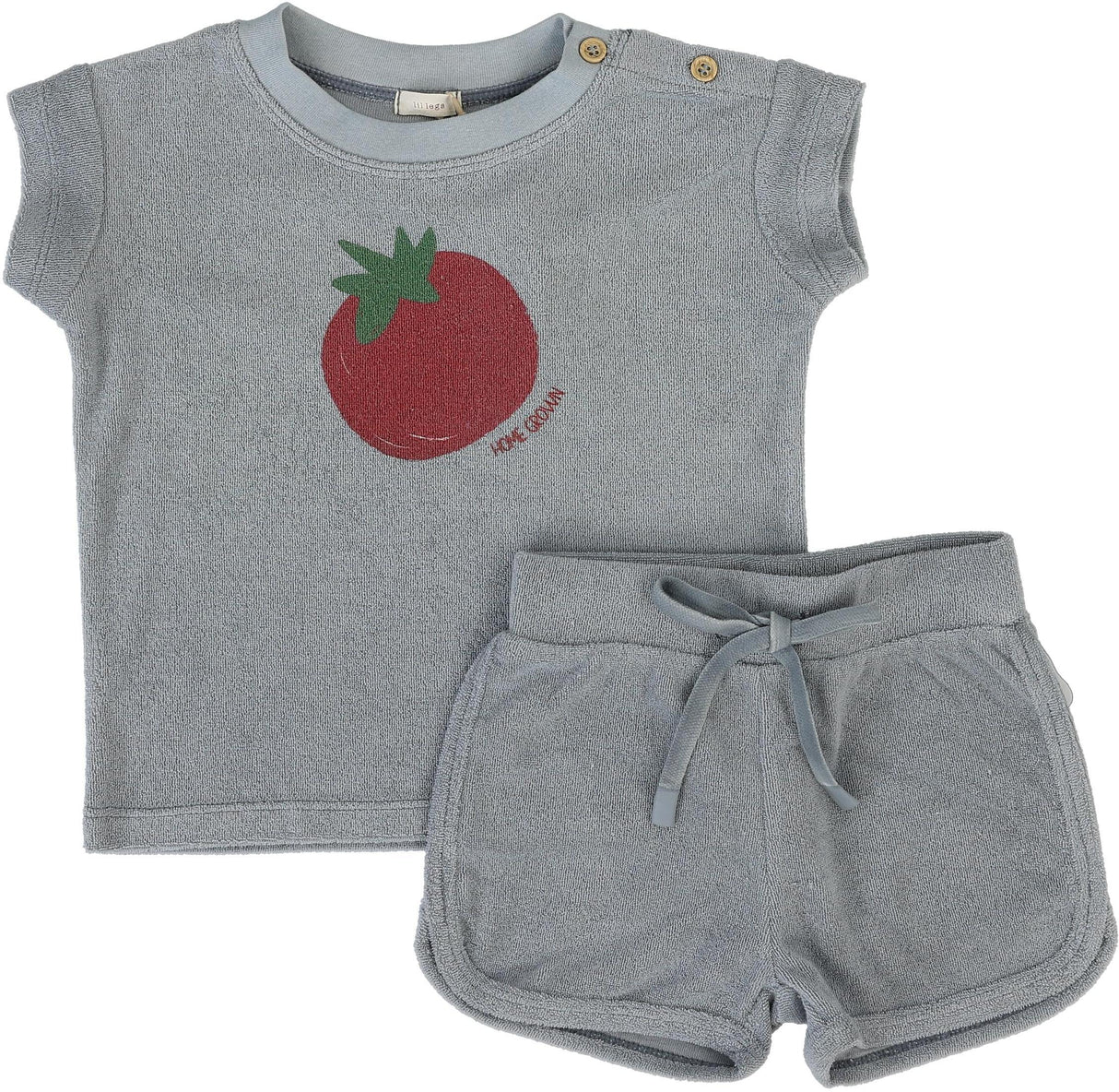 Analogie by Lil Legs Lil People Collection Baby Boys Tomato Outfit Set - LPTST