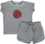 Analogie by Lil Legs Lil People Collection Baby Boys Tomato Outfit Set - LPTST
