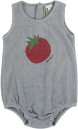 Analogie by Lil Legs Lil People Collection Baby Boys Tomato Romper - LPTR