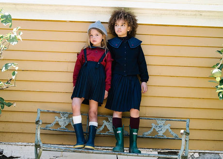 Analogie by Lil Legs Sweet Campaign Collection Girls Sailor Collar Cardigan - AF26S526