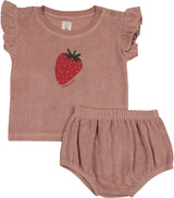 Analogie by Lil Legs Lil People Collection Baby Girls Strawberry Outfit - LPSST