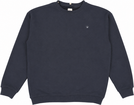Analogie by Lil Legs Sweet Campaign Collection Boys Denim Removable Collar Sweatshirt - AF26S519