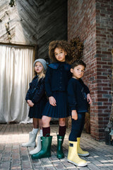 Analogie by Lil Legs Sweet Campaign Collection Girls Sailor Collar Cardigan - AF26S526