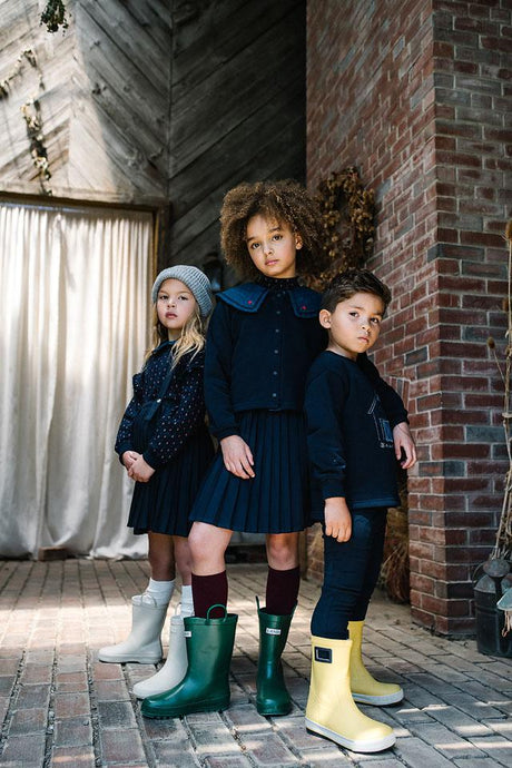 Analogie by Lil Legs Sweet Campaign Collection Girls Sailor Collar Cardigan - AF26S526