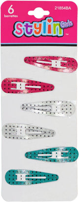 Stylin' Contour Snap Clips 6 Pack - 21854