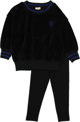 Analogie by Lil Legs Velour Collection Baby Boys Sweatshirt Outfit - BVSW