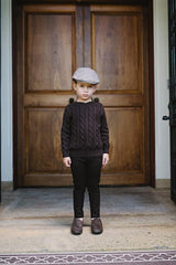 Analogie by Lil Legs Signature Collection Boys Chunky V-neck Sweater - AF26S529