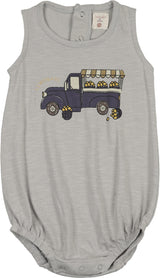 Analogie by Lil Legs Lil People Collection Baby Boys Lemon Romper - LPLRB