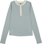 Teela Womens Teens Henley Long Sleeve T-shirt - 22-150