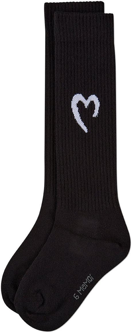 Memoi Girls Open Heart Knee Socks - MKF-7235