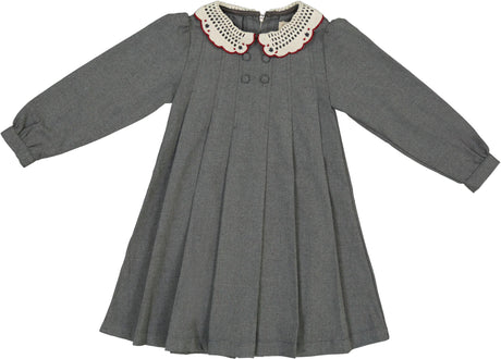 Analogie by Lil Legs Primrose Collection Girls Crochet Collar Dress - DCCD