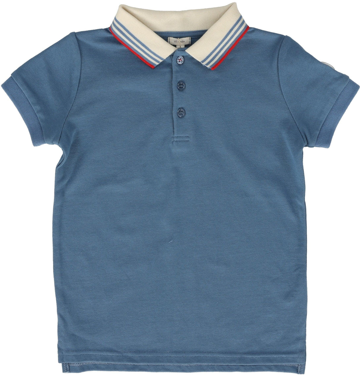 Lil Legs Boys Multi Stripe Collar Polo - Denim Lil Legs Boys Multi Stripe Collar Polo - Denim