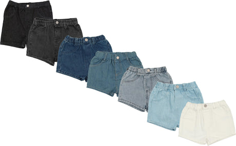 Lil Legs Denim Basic Collection Boys Girls Shorts - DS