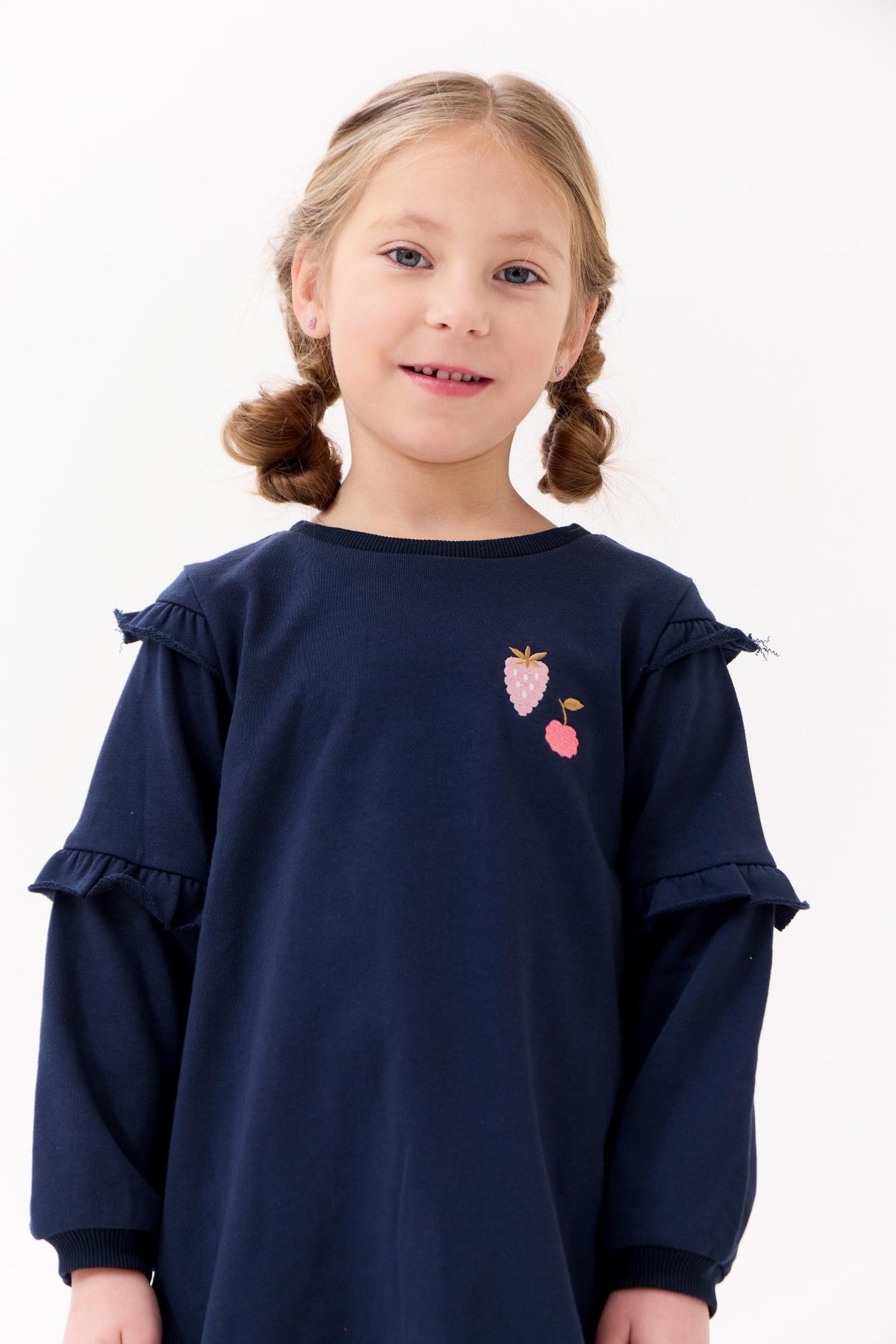 Crew Kids Girls Ruffle Sleeve Dress - AL3243