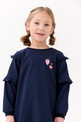 Crew Kids Girls Ruffle Sleeve Dress - AL3243