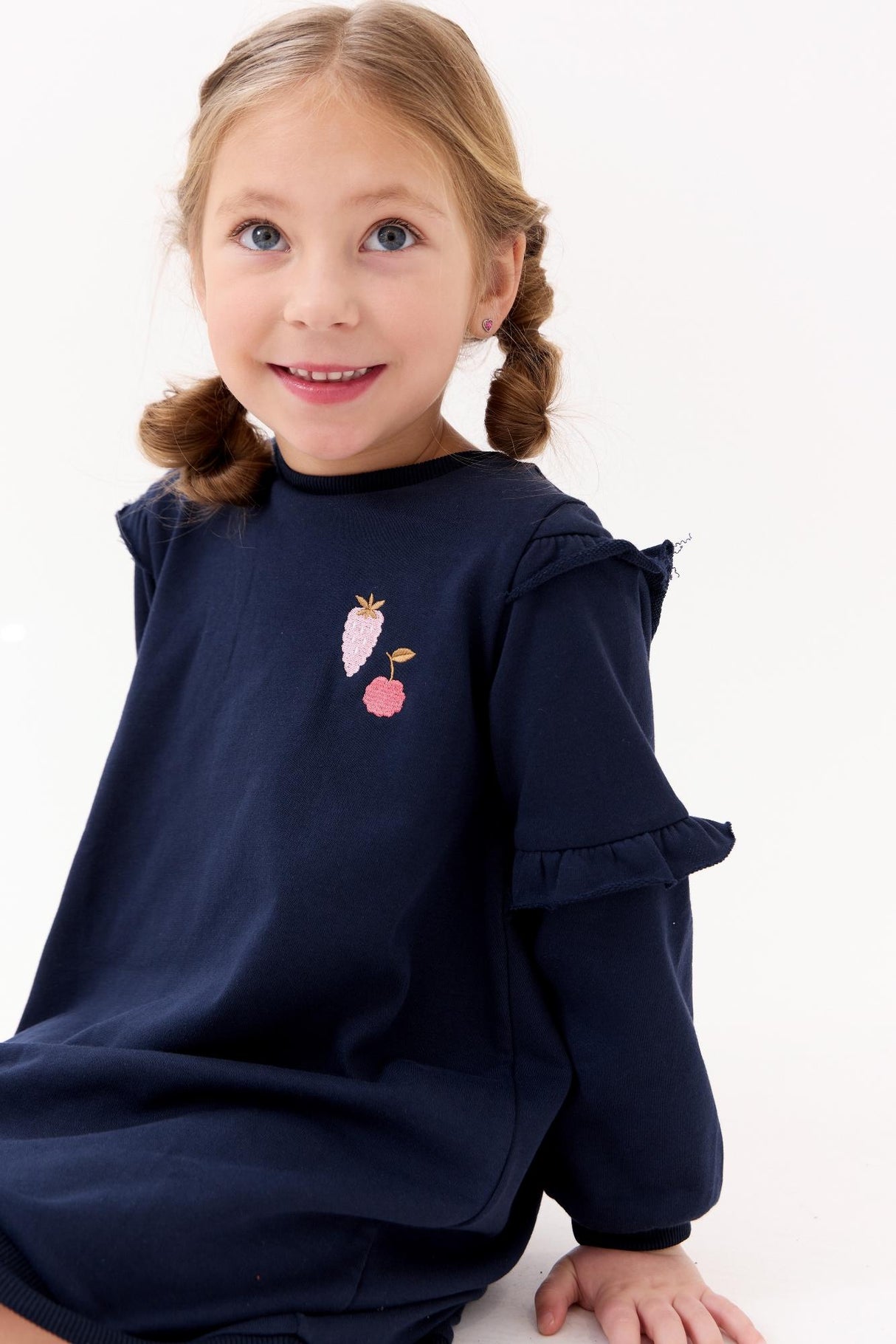Crew Kids Girls Ruffle Sleeve Dress - AL3243
