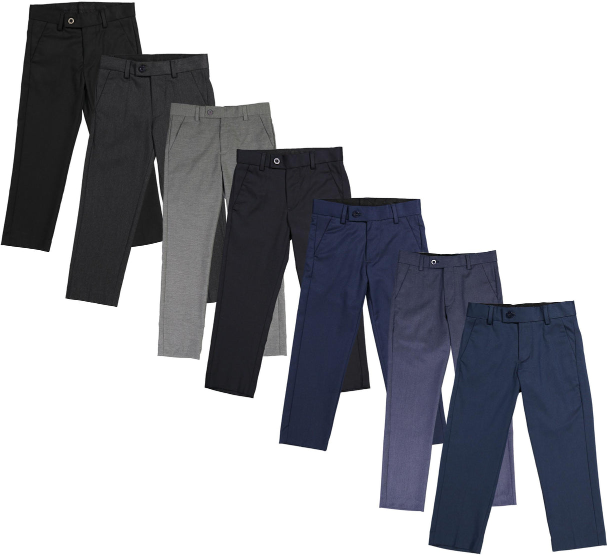 Leo & Zachary Boys Adjustable Waist Slim Fit Dress Pants - LZ-504/508