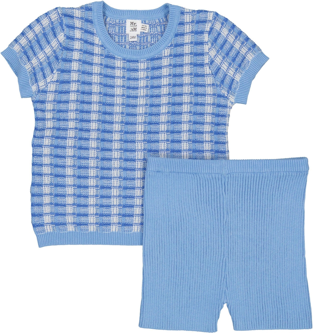 Mr. Mr. Baby Boys Basketweave Knit Outfit - SB6CY2874E