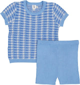 Mr. Mr. Baby Boys Basketweave Knit Outfit - SB6CY2874E