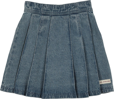 Analogie by Lil Legs Denim City Collection Girls Pleated Skirt - DCPSK
