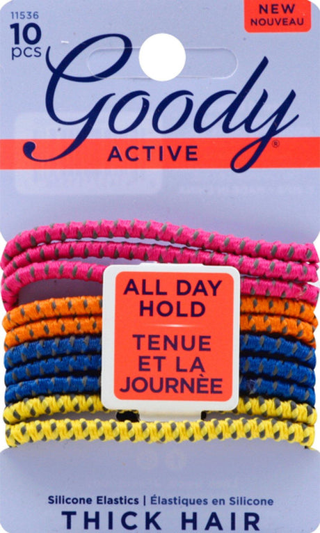 Goody Ouchless Thick Hair Ponytail Elastics 10 Pack - 11536