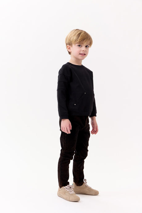 Crew Kids Boys Girls Pocket Sweatshirt - AL3240