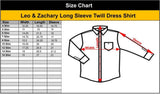 Leo & Zachary Boys Long Sleeve Dress Shirt - 5958