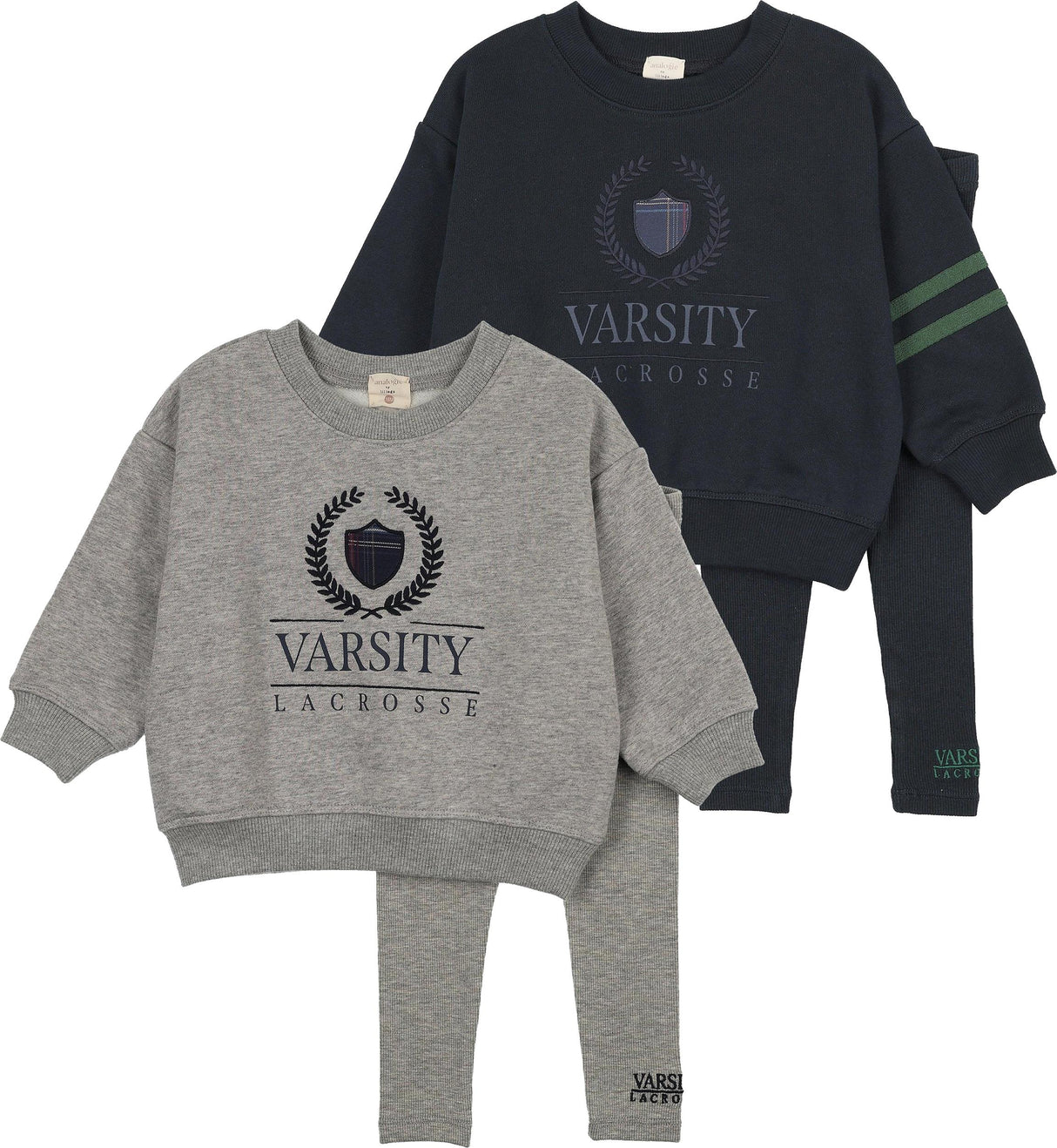 Analogie by Lil Legs Fan Club Collection Baby Boys Big Logo Sweatshirt Outfit - AF26TS120