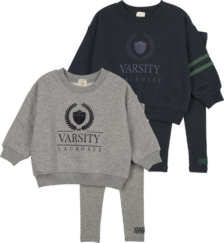 Analogie by Lil Legs Fan Club Collection Baby Boys Big Logo Sweatshirt Outfit - AF26TS120