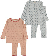 Lil Legs Pitter Patter Collection Boys Girls Cotton Dainty Print Pajamas Lounge Set - DPLST
